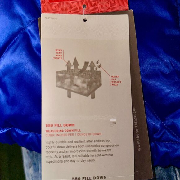 BRAND NEW - The North Face Blue Puffer Coat - Womens Small - Picture 5 of 5